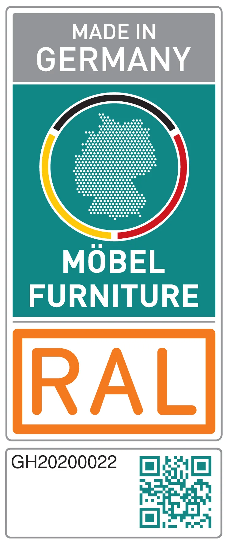 Mehr Infos unter schrankwerk.de/auszeichnungen - Made in Germany, Möbel - furniture, Hersteller-Nr - manufacturer-No: GH20200022, Programm - programm, Modell - model, Maßmöbel, RAL-RG0191, Möbel - furniture Made in Germany, dgm-moebel.de/mmig, Zertifiziert durch die DGM, Verband der deutschen Möbelindustrie e.V., RAL