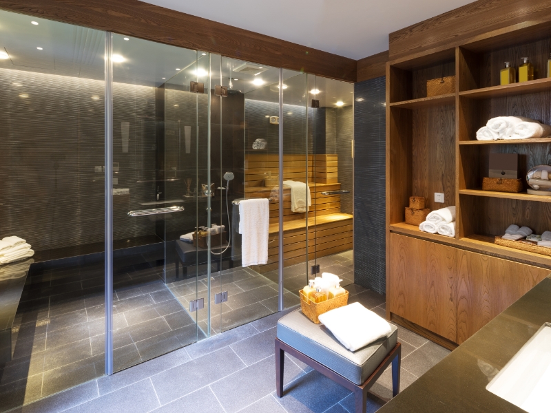Sauna im Badezimmer