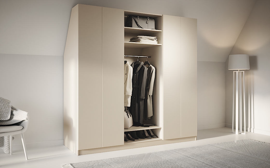Schrank für Schräge hinten – frei konfigurierbar