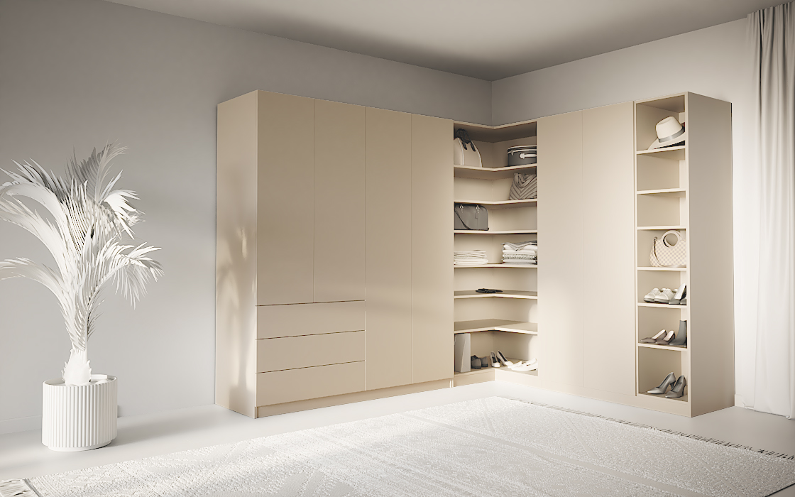 Eckschrank – frei konfigurierbar