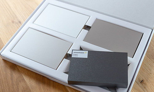 Musterdekorbox mit 4 Dekoren von schrankwerk.de