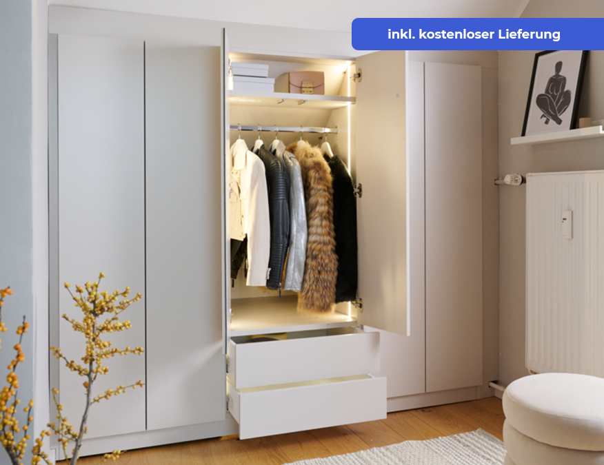 Schrank mit beleuchtung