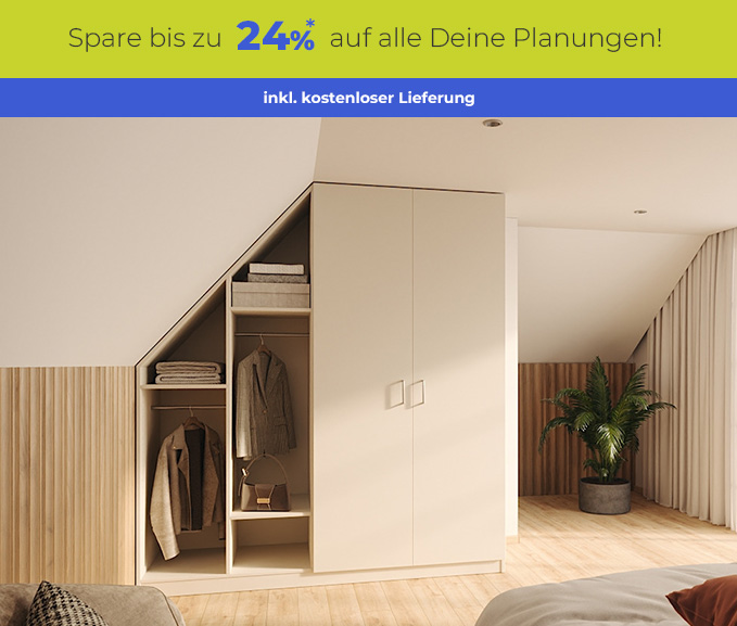 Aktion - Staffelrabatt bis zu 24% auf alle Deine Planungen
