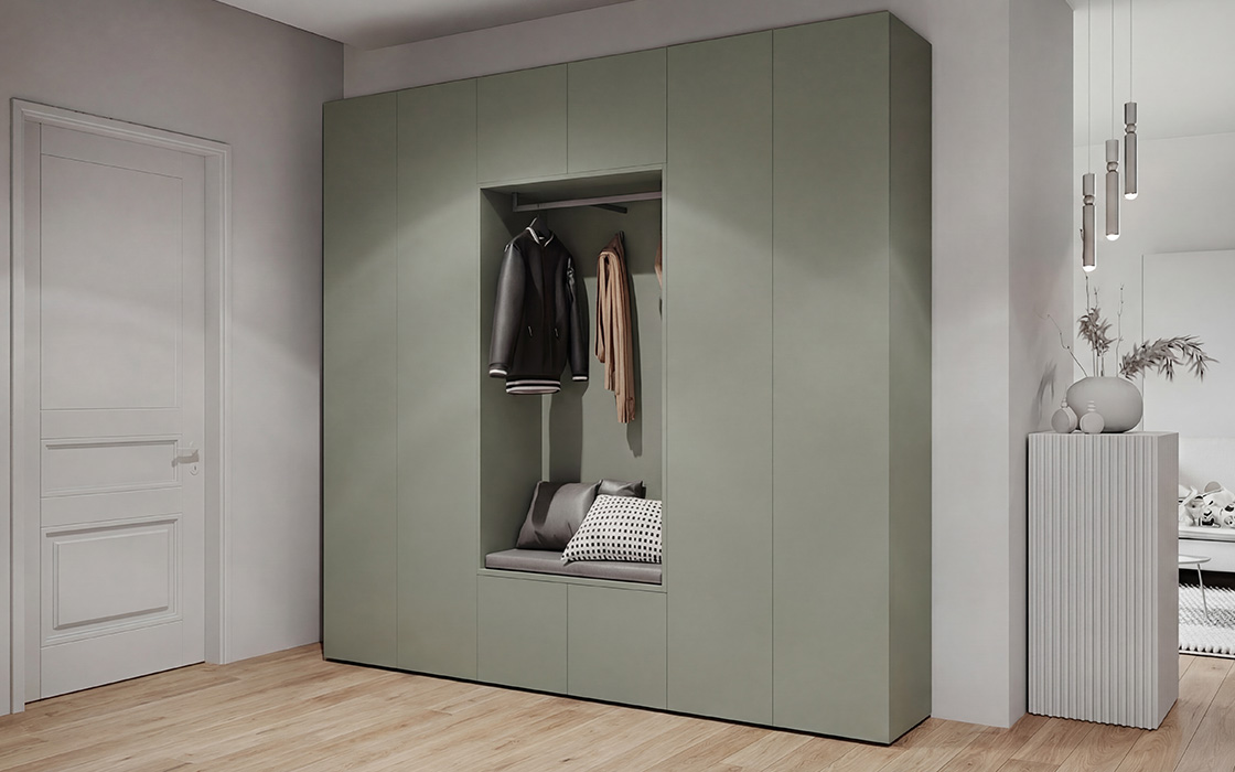 Kompaktgarderobe frei konfigurierbar