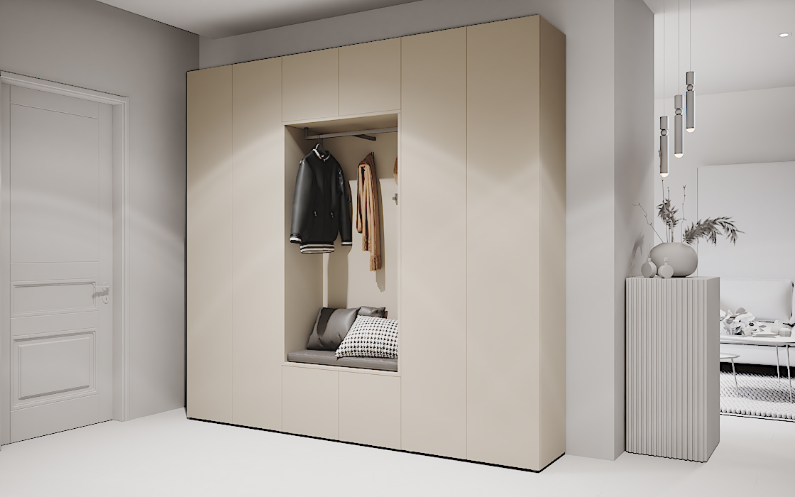 Kompaktgarderobe frei konfigurierbar