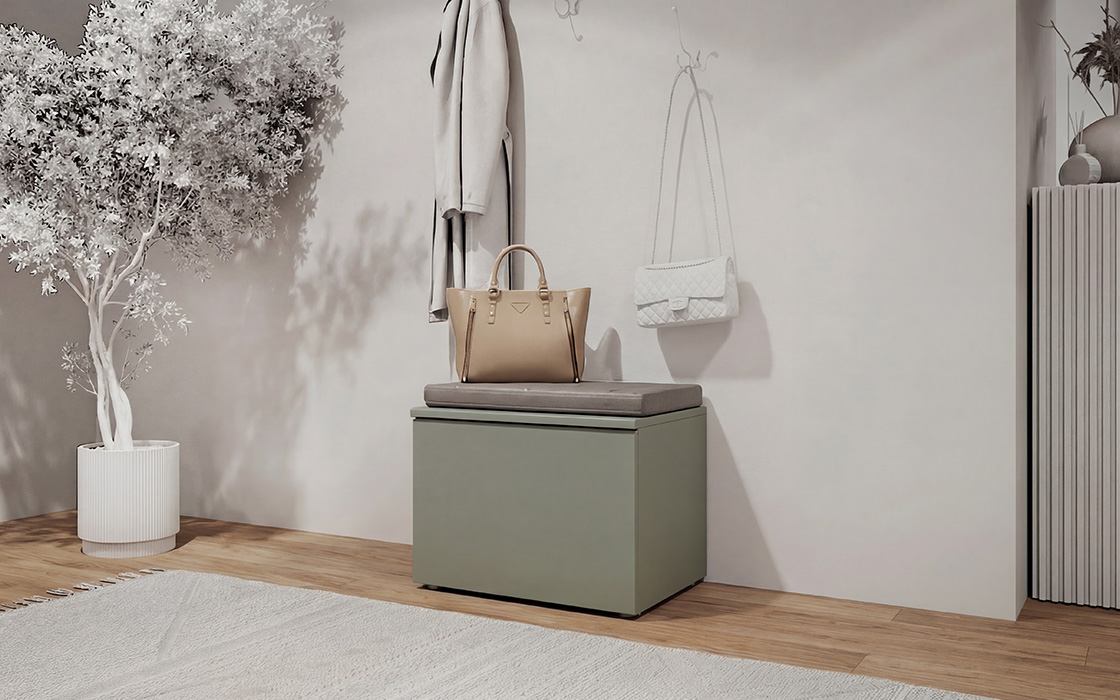 Garderobenbank frei konfigurierbar