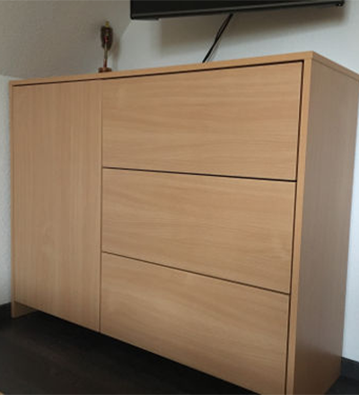 Kundenfoto eines Sideboard im Dekor Buche ohne Griffe