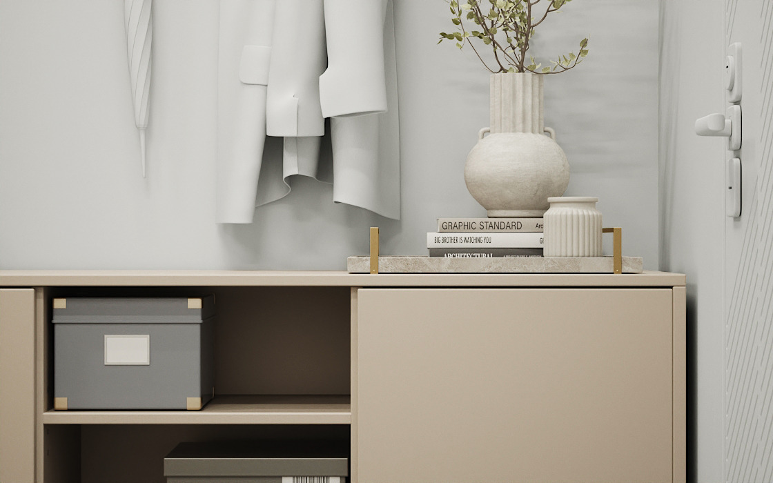 Moderne hängende Möbel mit Designrahmen frei konfigurierbar